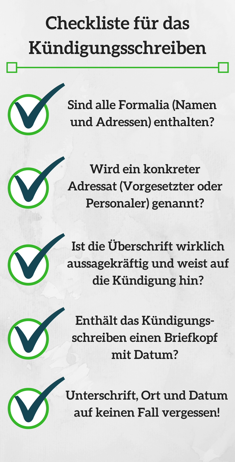 Kündigungsschreiben: Inhalt, Vorlagen Und Tipps